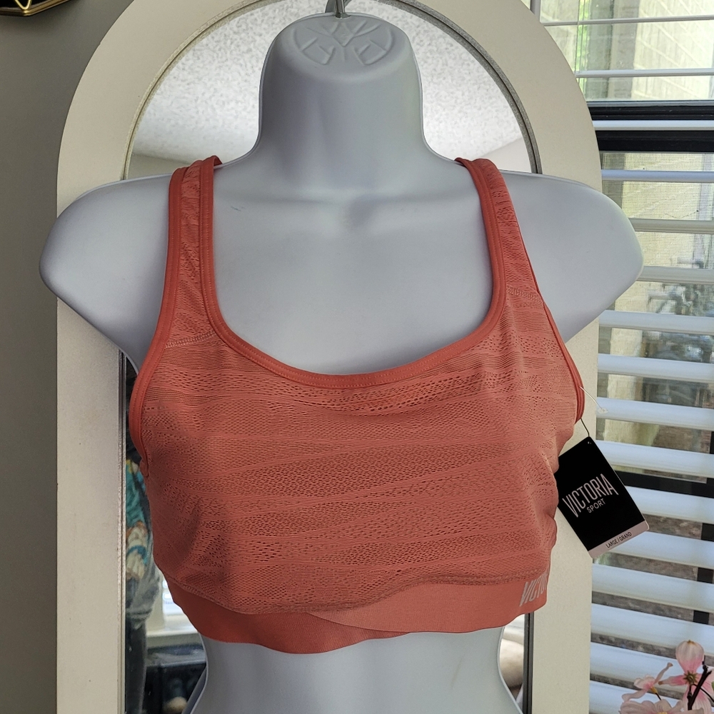 Victoria's Secret Size L Coral Sports Bra